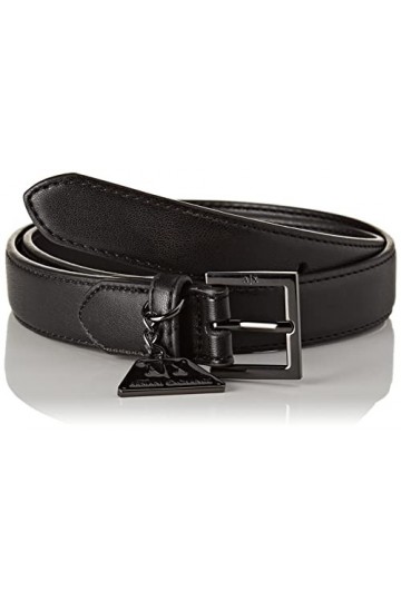 Armani Exchange Durable, chaîne avec Logo Ceinture, Black, 70 Femme