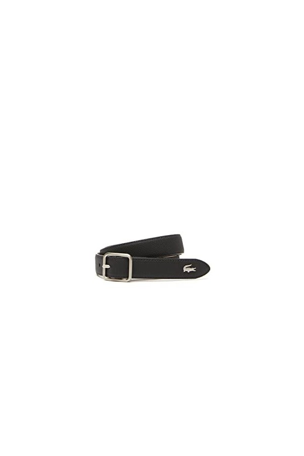 Lacoste Ceinture Réversible Elegance Femme , Noir Krema, 80