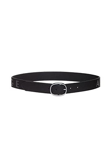 Armani Exchange Logo Studs Extended Ceinture, Noir, XXL Femme