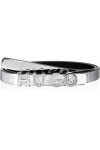 HUGO Zula Belt 1,5 cm L Ceinture, Silver40, 100 Femme