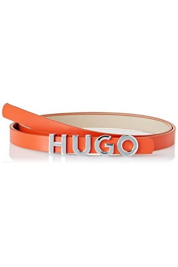 HUGO Zula Belt 1,5cm Ceinture, Dark Orange807, 90 aux Femmes
