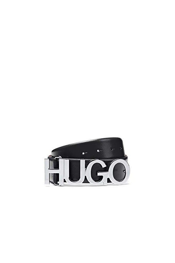 HUGO Zula Ceinture 2 cm, Noir 1, 80 cm Femme