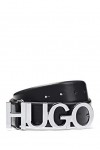 HUGO Zula Belt 2 Cm Ceinture, Noir 1, 55 Femme