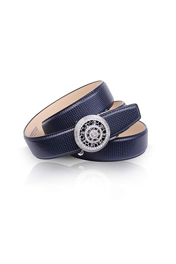 Anthoni Crown A11PL80DAM35 Ceinture, Dunkelblau, 100 Femme