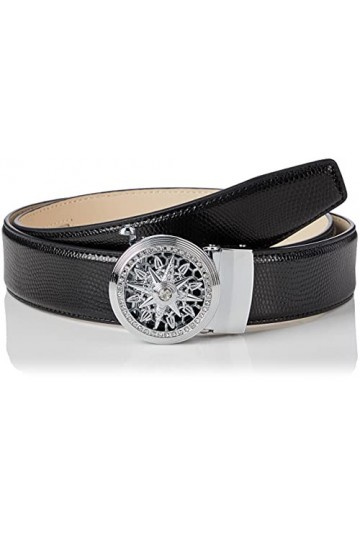 Anthoni Crown A42V10 Ceinture, Noir, 75 Femme