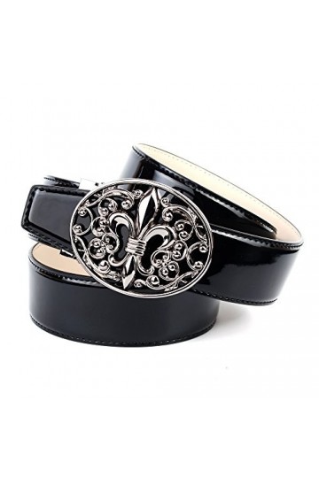 Anthoni Crown 33l00l Ceinture, Schwarz Schwarz 010 , 85 cm Femme