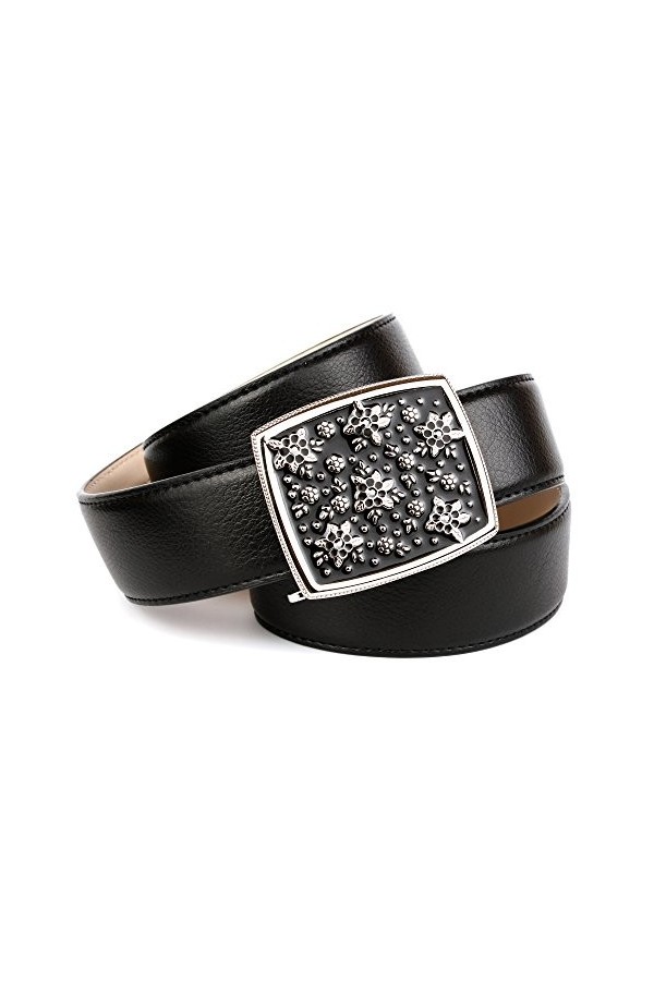 Anthoni Crown 34t10 Ceinture, Schwarz Schwarz 010 , 95 cm Femme