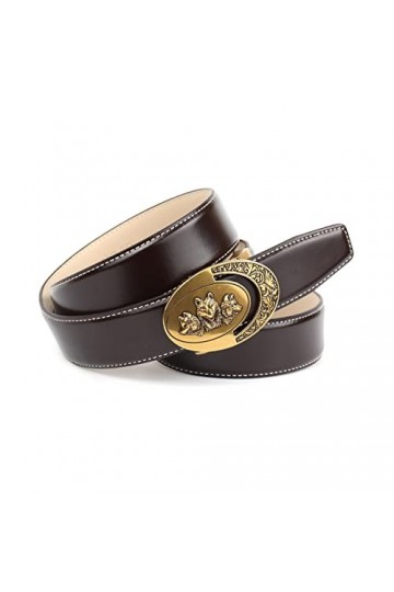 Anthoni Crown Ledergürtel Ceinture, Mocca, 100 Femme