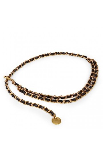 LANCASTER Ceinture - Ceinture Chaine Métal Femme Or Mat