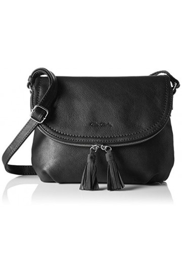 Tom Tailor and Denim Bags lari, Sac bandoulière Femme, Noir, 26,5x5x21