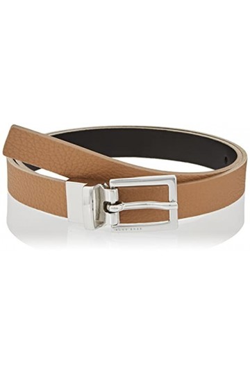 BOSS Ana Belt 2cm Ceinture, Marron Clair/Pastel 238, 95 cm Femme