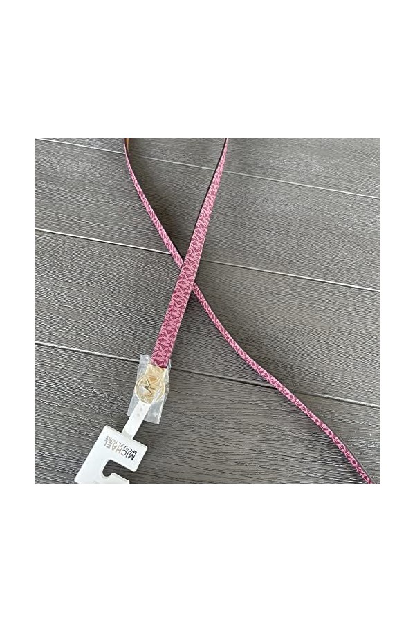 Michael Kors Ceinture I Femme I Bourdeux I Cuir véritable I Ceinture réversible/réversible I Taille M I Longueur 100 cm avec 