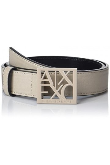 Armani Exchange Logo carré Ceinture, Noise, XXL Femme