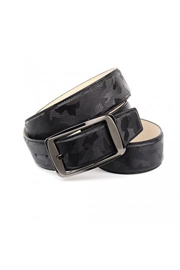 Anthoni Crown Ledergürtel Ceinture, Noir, 85 cm Femme