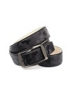 Anthoni Crown Ledergürtel Ceinture, Noir, 85 cm Femme