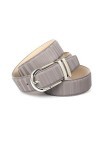 Anthoni Crown Ledergürtel Ceinture, Grau, 75 Femme