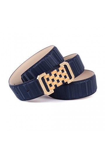 Anthoni Crown Ledergürtel Ceinture, Dunkelblau, 105 Femme