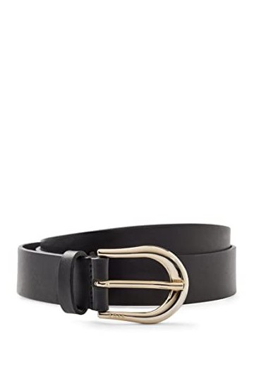 BOSS Femmes Carol Belt 3cm-VC Ceinture en cuir italien avec boucle arrondie