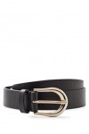 BOSS Femmes Carol Belt 3cm-VC Ceinture en cuir italien avec boucle arrondie