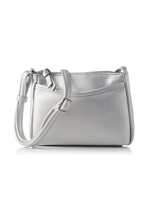 Tom Tailor Denim Cilia, Sac à bandoulière Femme, Noir Schwarz , 4x14x21.5 cm W x H D 