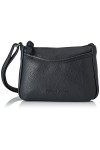 Tom Tailor Denim Cilia, Sac à bandoulière Femme, Noir Schwarz , 4x14x21.5 cm W x H D 