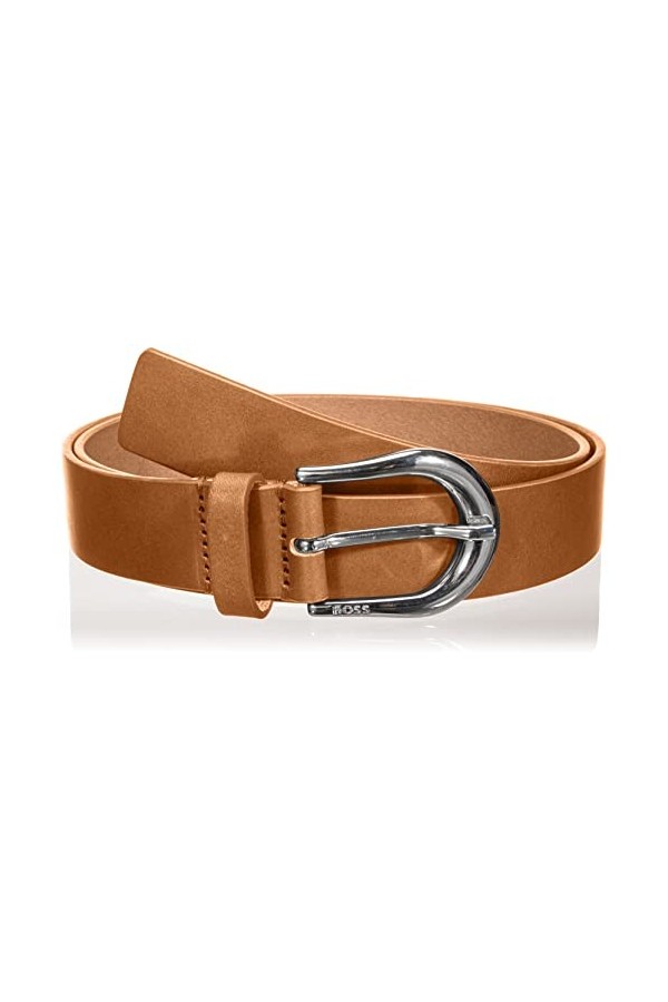 BOSS Carol Belt 3cm-VC Ceinture, Dark Orange805, 90 Femme