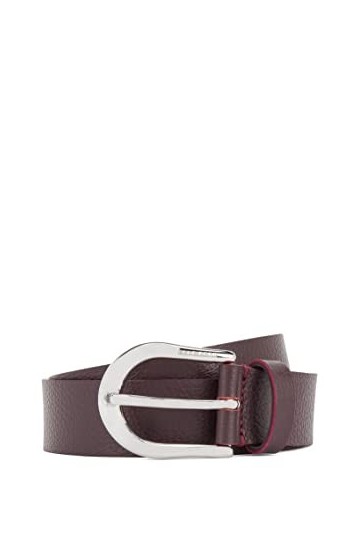 BOSS Femmes Carol Belt 3cm-G Ceinture en cuir italien avec boucle ronde
