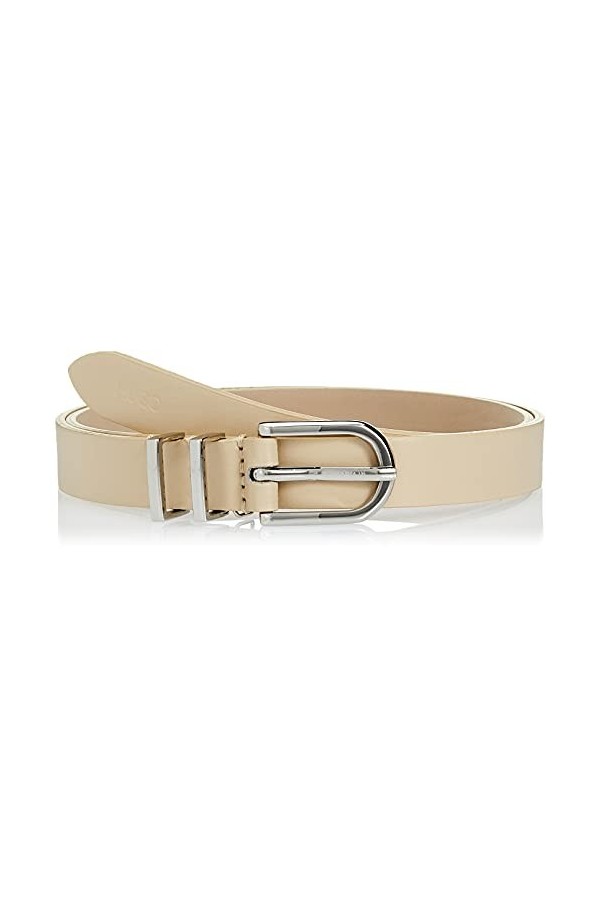 HUGO Zoe Belt 2 Cm-zl Ceinture, Beige Clair 271, 85 cm Femme