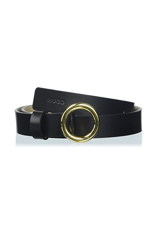 HUGO Lexi Belt 2,5cm Ceinture, Black2, 75 Femme