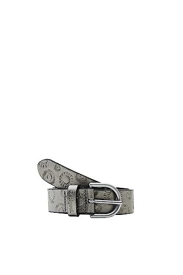 Desigual Belt_Embossed Silver Ceinture, Black, 95 aux Femmes