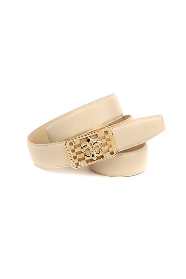 Anthoni Crown 30/4/4ALNT30BE-85 Ceinture, Beige, 85 cm Femme