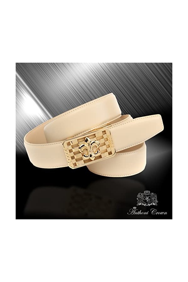 Anthoni Crown 30/4/4ALNT30BE-85 Ceinture, Beige, 85 cm Femme