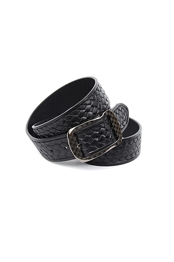 Anthoni Crown 30/4/3LB910BL-80 Ceinture, Noir, 80 cm Femme