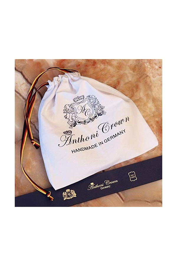 Anthoni Crown 30/4/3LB910BL-80 Ceinture, Noir, 80 cm Femme