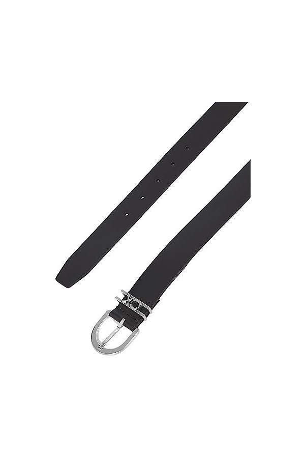 Calvin Klein Ceinture Femme Ck Must Ck Loop Belt 3.0 cm Ceinture Cuir, 0 Ck Black , 100 cm