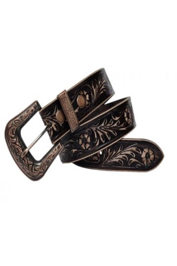 JF-Reitsport Western Style Belt 32 inches Cowboy Cowgirl Unisex, Black