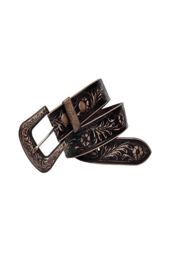 JF-Reitsport Western Style Belt 32 inches Cowboy Cowgirl Unisex, Black