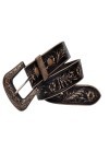 JF-Reitsport Western Style Belt 32 inches Cowboy Cowgirl Unisex, Black
