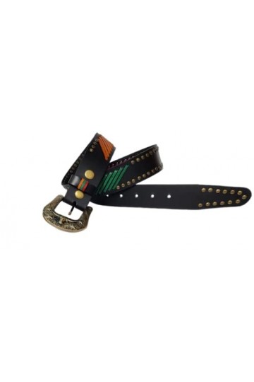 JF-Reitsport Western Style Belt 32 inches Cowboy Cowgirl Unisex, Black