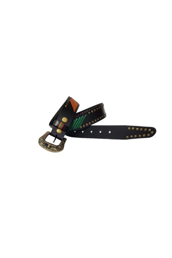 JF-Reitsport Western Style Belt 32 inches Cowboy Cowgirl Unisex, Black