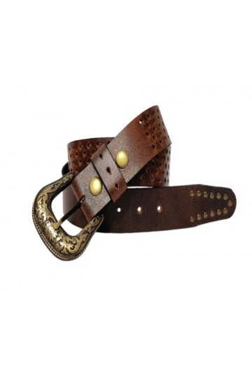 JF-Reitsport Western Style Belt 32 inches Cowboy Cowgirl Unisex, Black