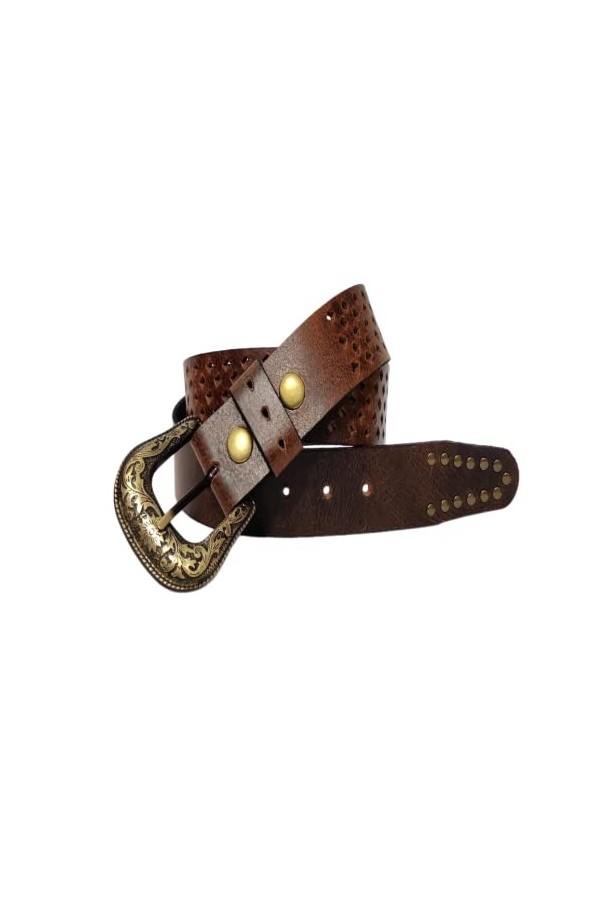 JF-Reitsport Western Style Belt 32 inches Cowboy Cowgirl Unisex, Black