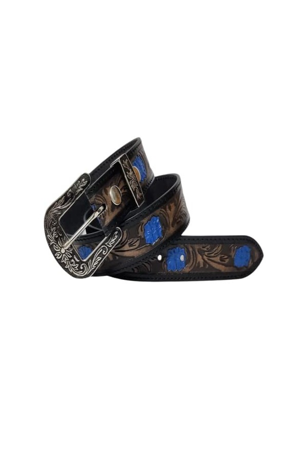 JF-Reitsport Western Style Belt 32 inches Cowboy Cowgirl Unisex, Black