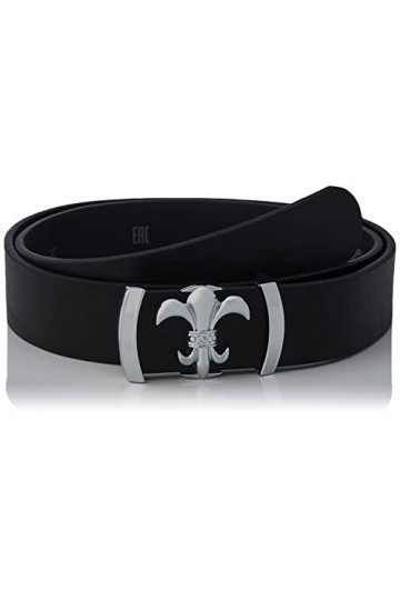Anthoni Crown Ledergürtel Ceinture, Noir, 110 cm Femme