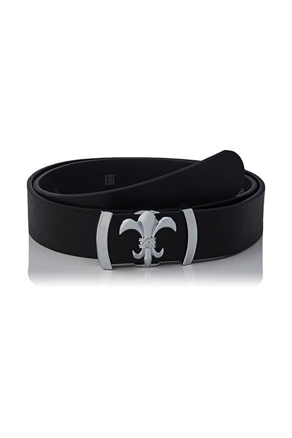 Anthoni Crown Ledergürtel Ceinture, Noir, 110 cm Femme