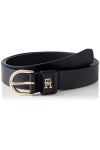 Tommy Hilfiger Ceinture Femme TH Timeless 2.5 Ceinture Cuir, Bleu Space Blue , 85