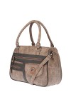 Christian Wippermann - Sac à bandoulière pour femme - De grande taille - Aspect cuir, cognac, 32 x 24 x 12 cm