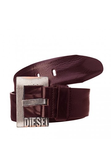 Diesel BIROC CINTURA Ceinture Ceinture LADIES Cuir véritable Marron, 80 cm 