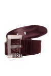 Diesel BIROC CINTURA Ceinture Ceinture LADIES Cuir véritable Marron, 80 cm 