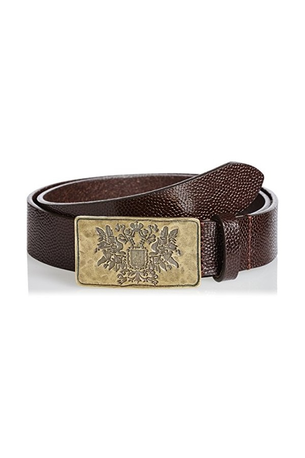 Diesel BALES CINTURA Ceinture Ceinture LADIES Cuir véritable Marron, 80 cm 